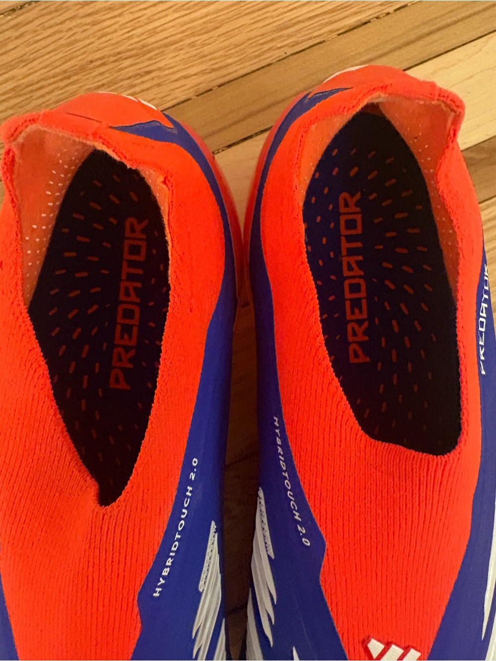 Adidas Predator Elite LL FG Laceless Soccer cleats - Blue/Orange - Picture 2 of 7